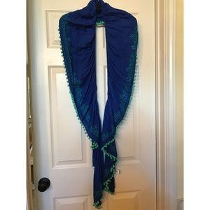 Blue Anthropologie Scarf